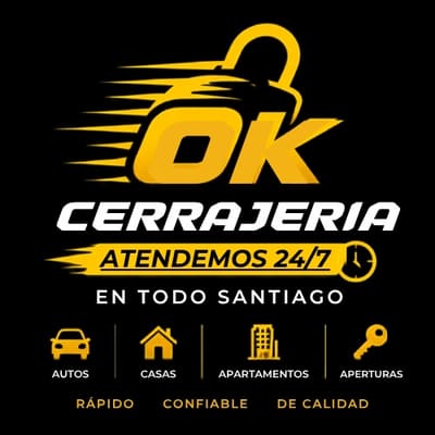 CerrajeríaOK: atendemos 24/7 en todo Santiago — autos, casas, apartamentos y aperturas
